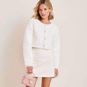 Francesca’s Clara Tweed MiniSkirt (Size XS) NWT